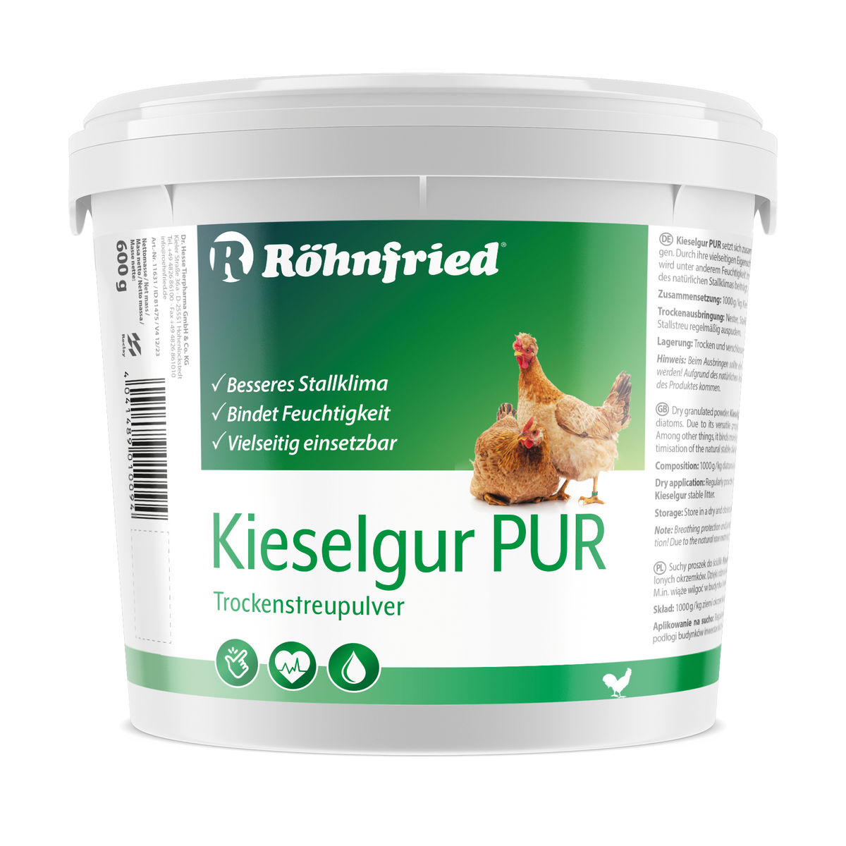 Röhnfried Diatomaceous Earth Pure 600g