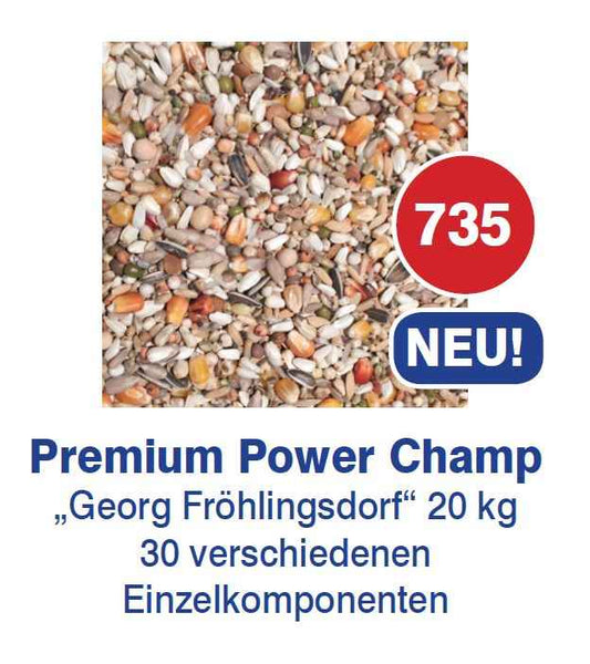 Vanrobaeys - Premium Power Super Champ Nr. 735 20kg (Versandkostenfrei) für Haustiere im Tierfutterpro Shop