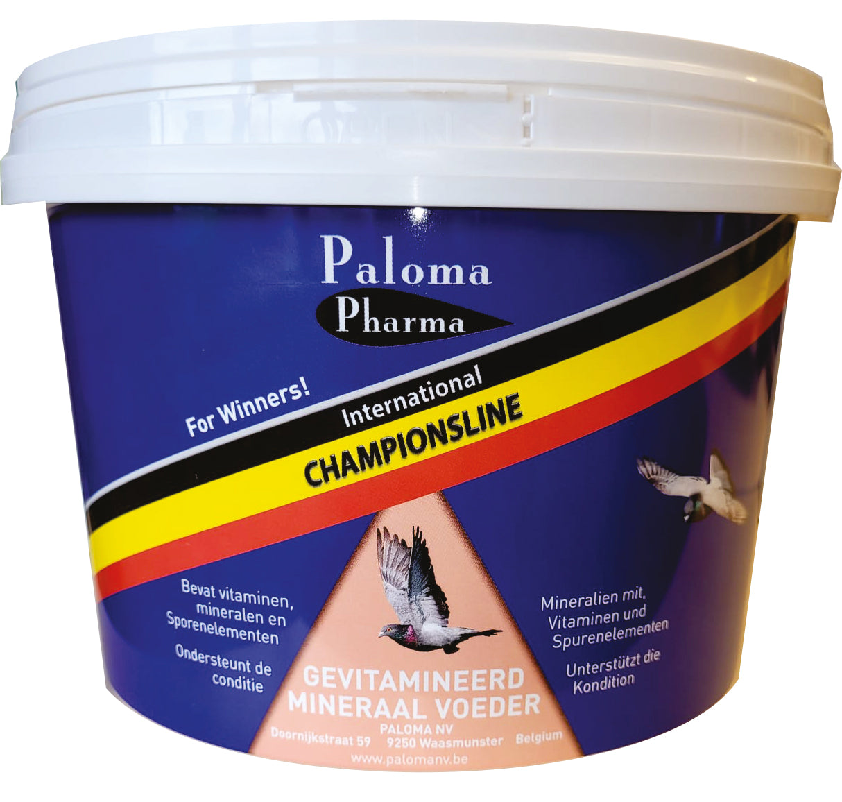 Paloma roter Futterkalk 25 kg vitaminiertes Mineralfutter für Tauben