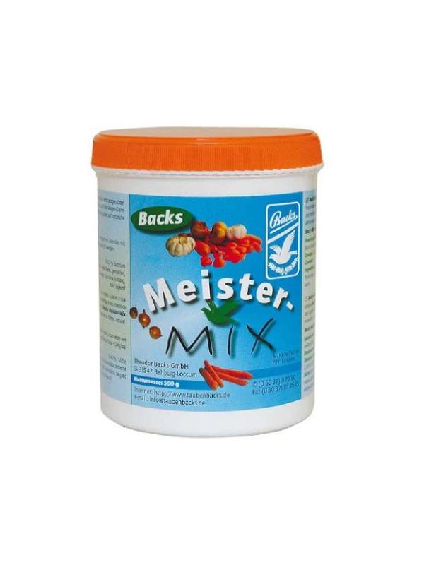 Backs Master Mix 1kg for pigeons and ornamental birds