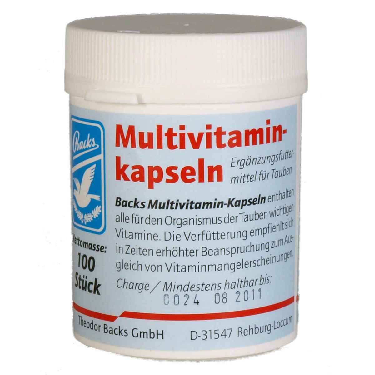 Backs Multivitamin Capsules 100 pieces 
