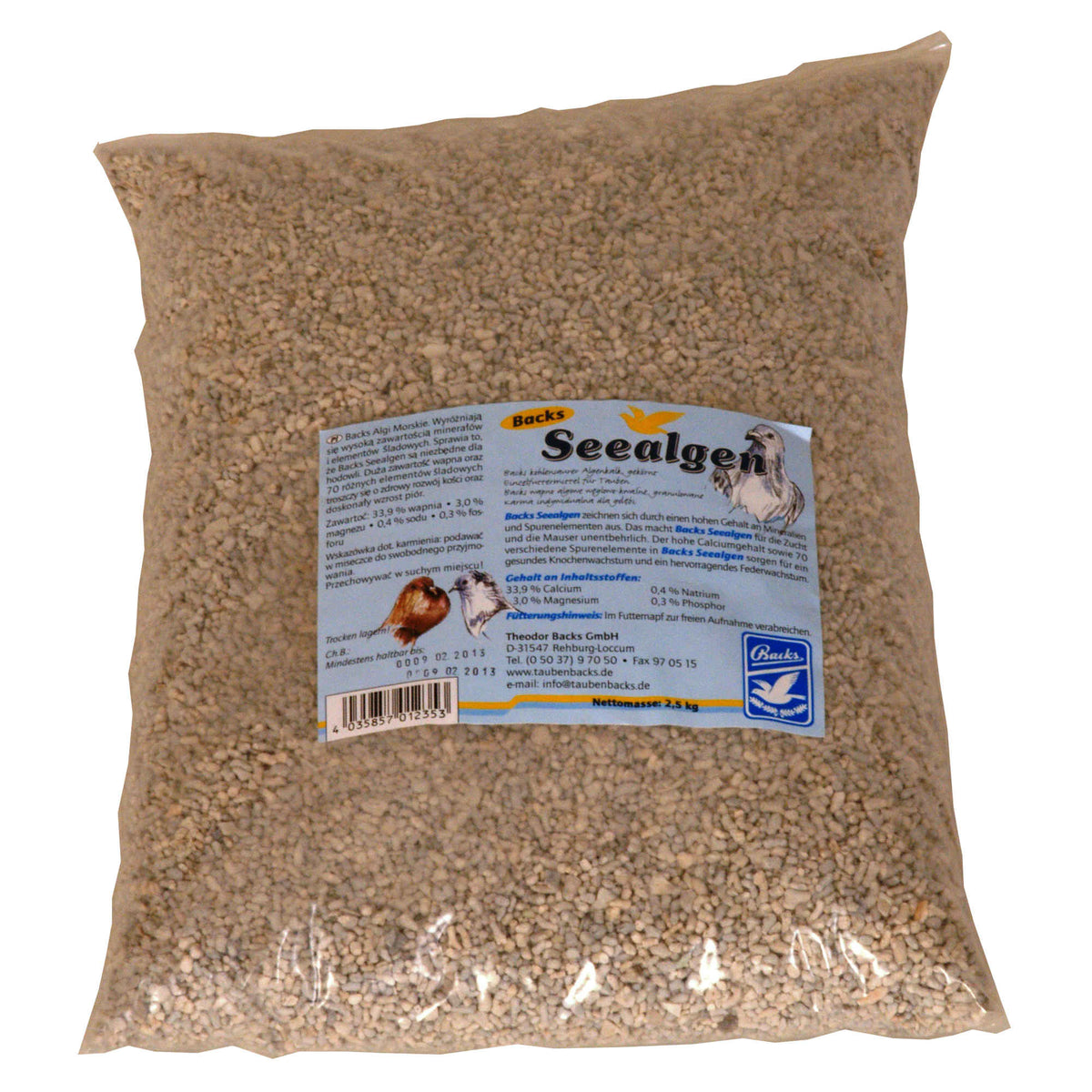 Backs Seealgen 2,5 KG