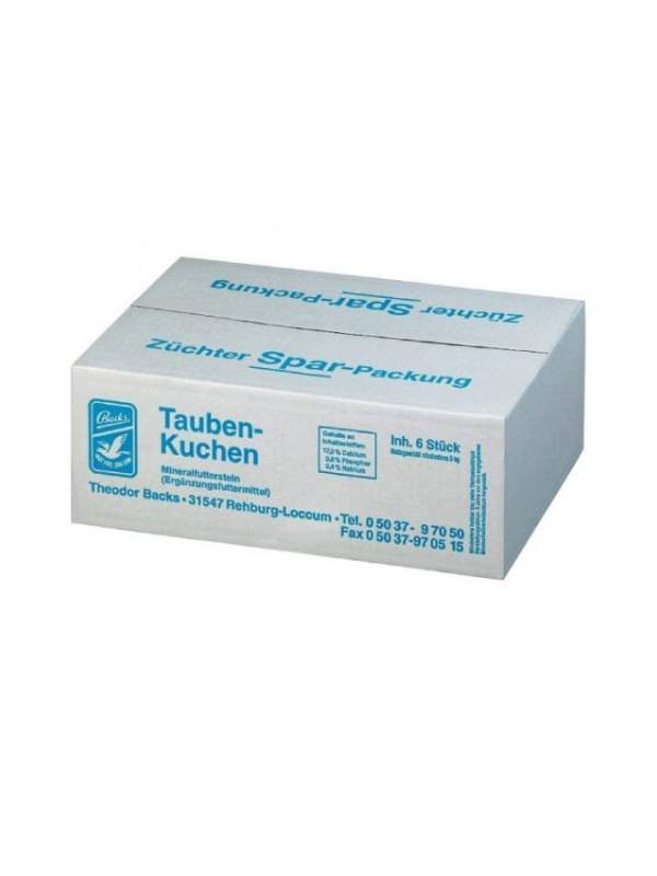 Backs Pigeon Cake 6-pack Value Pack
