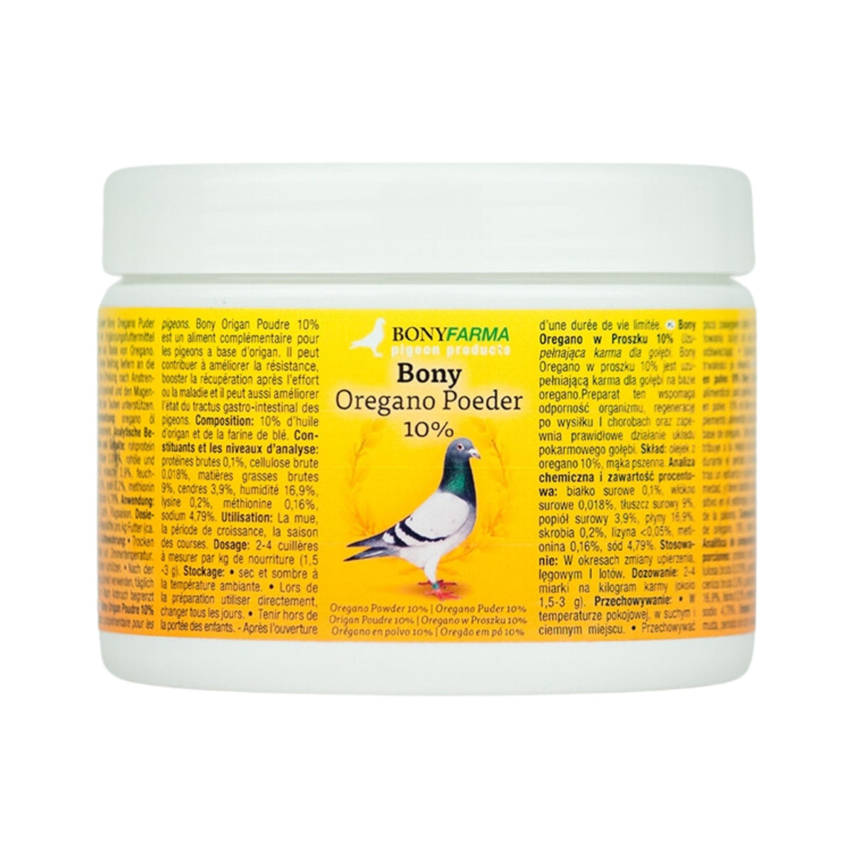 Bony Oregano Puder 10% Oregano Pulver für Tauben
