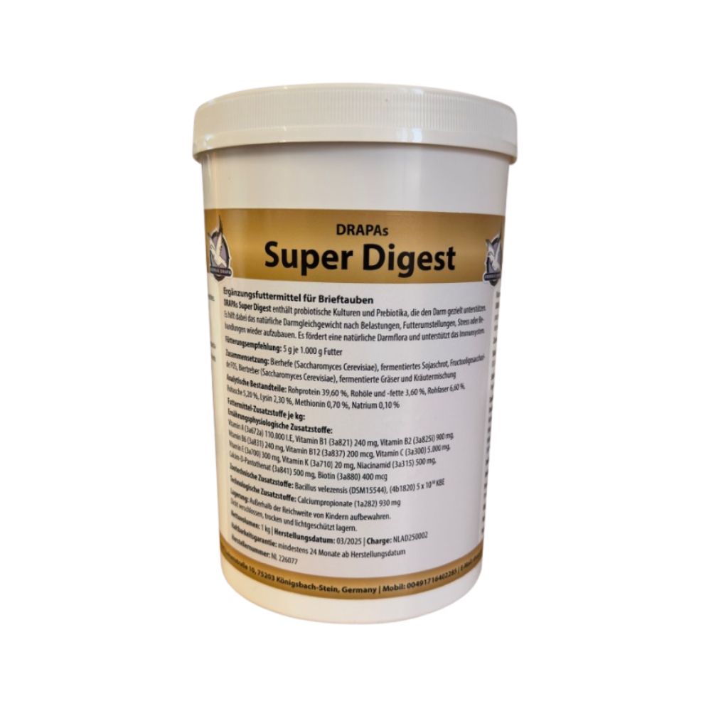 DRAPAs Super Digest 1kg Darmflora für Tauben