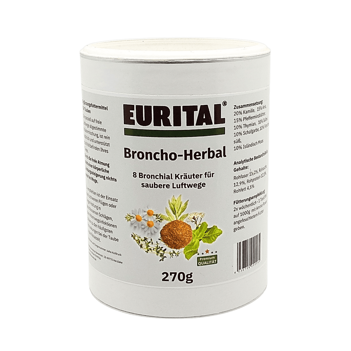 Eurital Bronchoherbal 270g - Bronchial herbs for clear airways