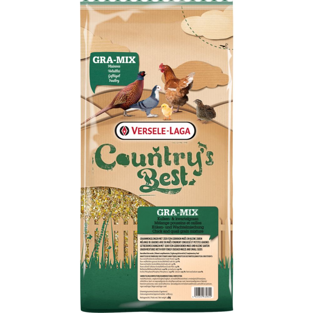 GRA-MIX KÜKEN- UND WACHTELMISCHUNG 20kg Hühnerfutter Kükenfutter