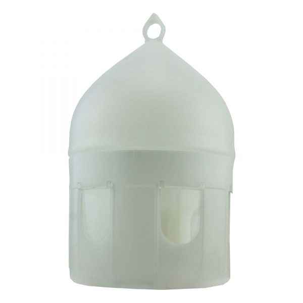 Klaus plastic drinking trough with carrying ring, 5 liters (white)