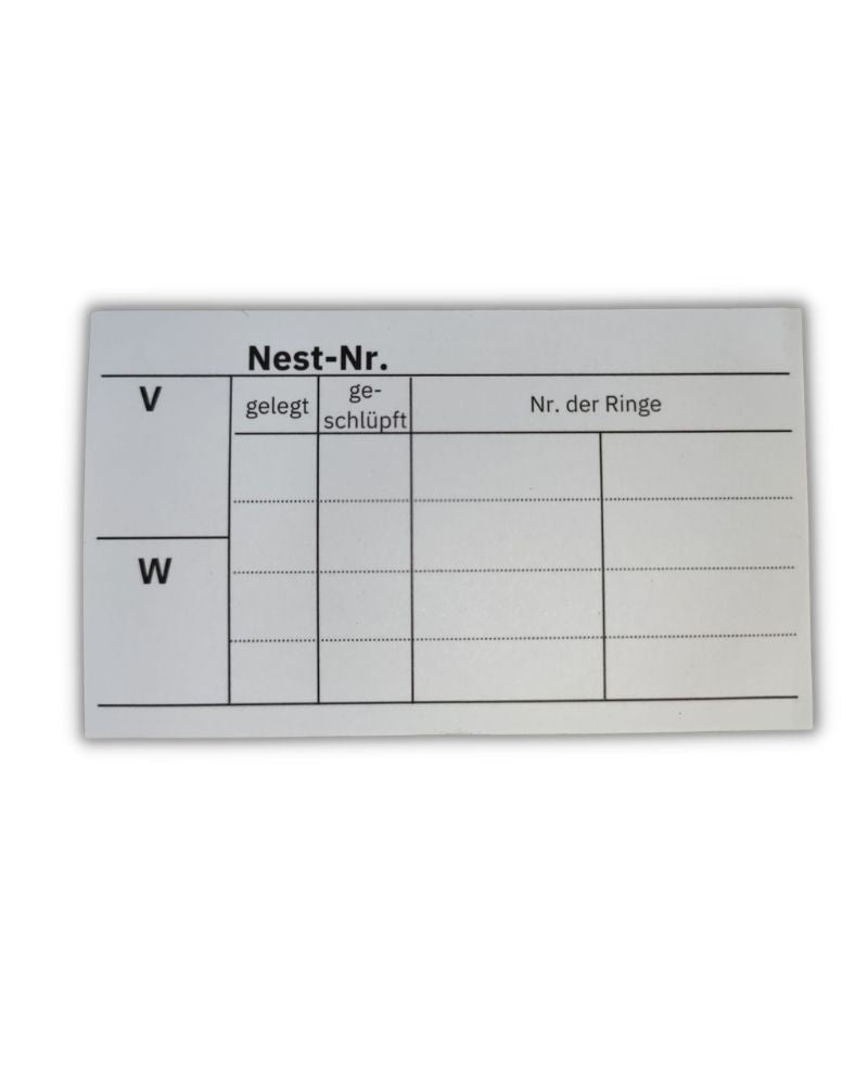 Nest card – Nesting card 1 piece (size to fit the new holder)
