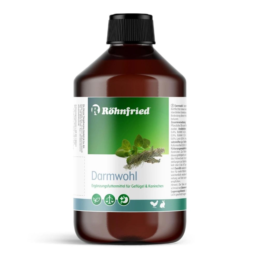 Röhnfried Darmwohl 250 ml - Valuable oils for animals