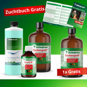 Röhnfried Mauser package - 1x Avidress 1l, 2X Taubengold 1l, 1x Gervit W 250ml