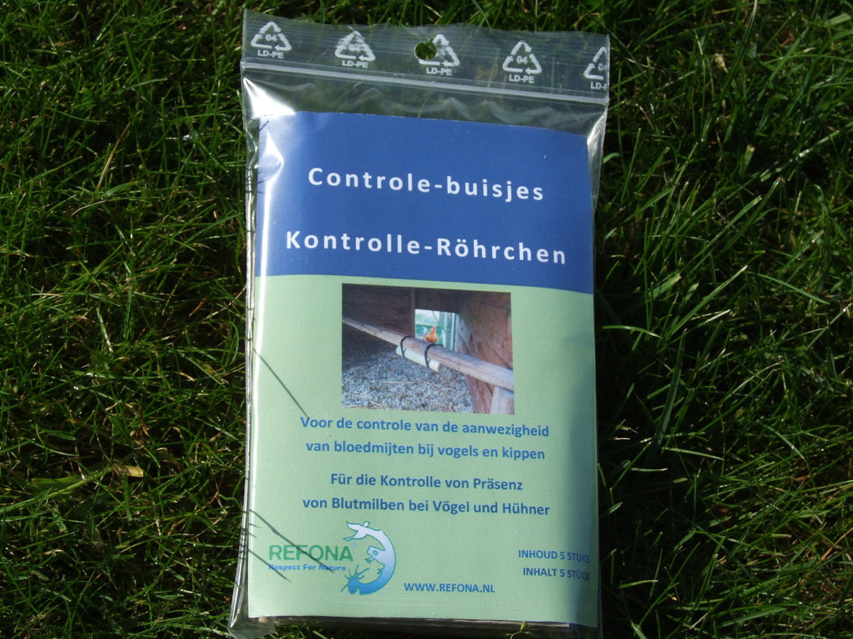 Refona - Blutmilben Kontrollröhrchen - 5 Stück für Haustiere im Tierfutterpro Shop