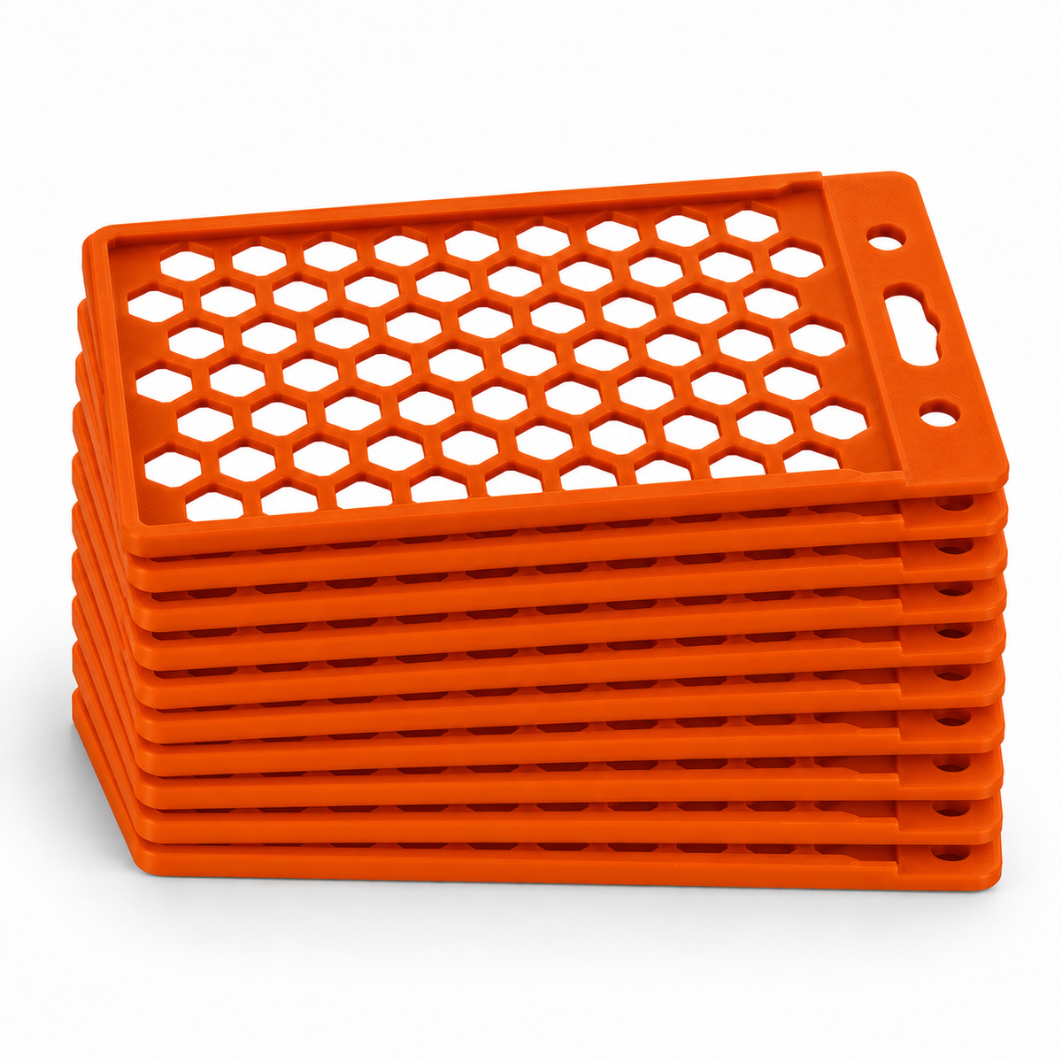 Nestkartenhalter Orange – 10er-Stapel